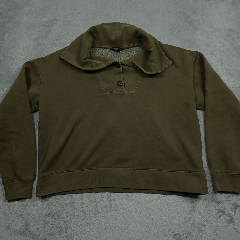 Banana Republic Sweater Womens‎ Medium Oversized Brown Pullover Fleece Preppy